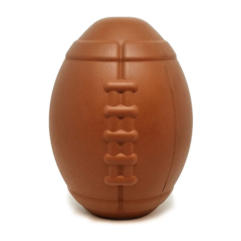 SodaPup MuttsKickButt Football â€“ Durable Dog Treat Dispenser & Chew Toy Made in USA from Non-Toxic, Pet Safe, Food Safe Natural Rubber for Mental Stimulation, Problem Chewing, Calming Nerves & More - Image 1